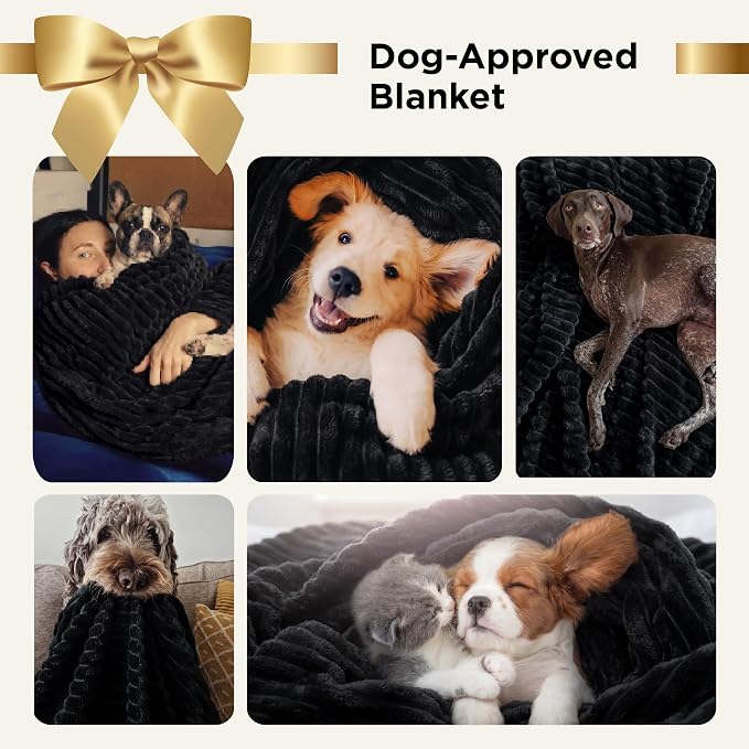 Bedsure Soft Black Throw Blanket - Image 4