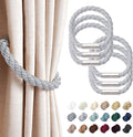 NICEEC 6 Pack Strong Magnetic Curtain Tiebacks Modern Simple Style Drape Tie by NICEEC