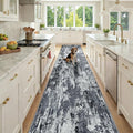 Washable Area Rugs 3x12 Non-Slip Modern Abstract Soft by RELEANY