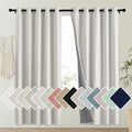 NICETOWN Snowbound Vintage Linen 100% Blackout Curtains by NICETOWN