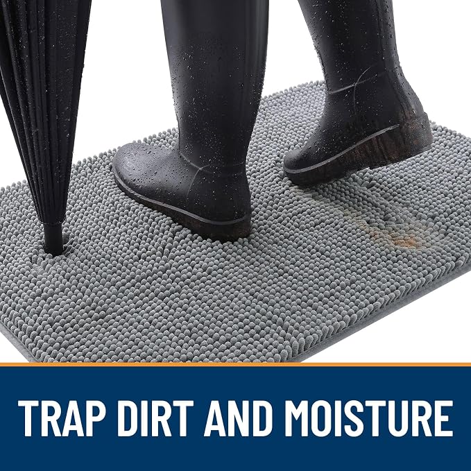 OLANLY Dog Door Mat for Muddy Paws 54x32, Absorbs Moisture and Dirt, Absorbent - Image 2