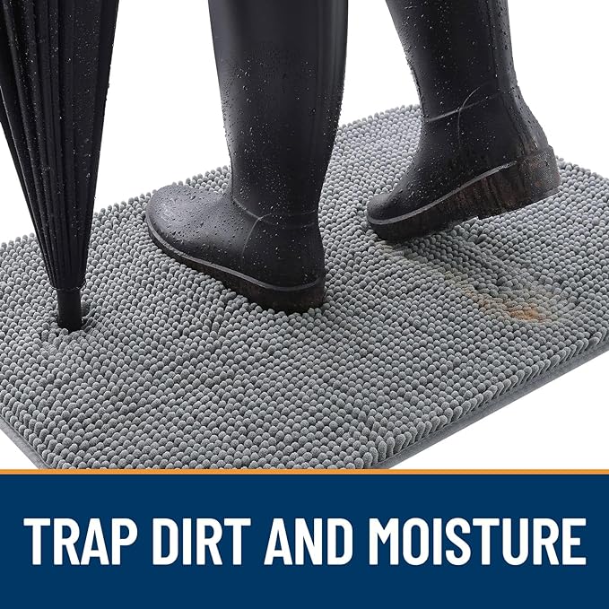 OLANLY Dog Door Mat for Muddy Paws 47x24, Absorbs Moisture and Dirt, Absorbent - Image 2