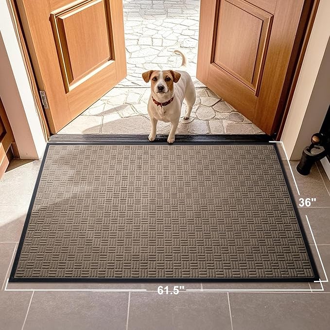 Mibao Front Door Mat, Heavy Duty Durable Welcome Mat - Image 2