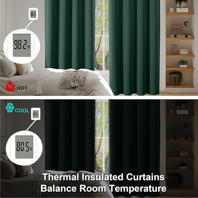 Simplebrand Ava Ever Green Blackout Curtains - Image 6