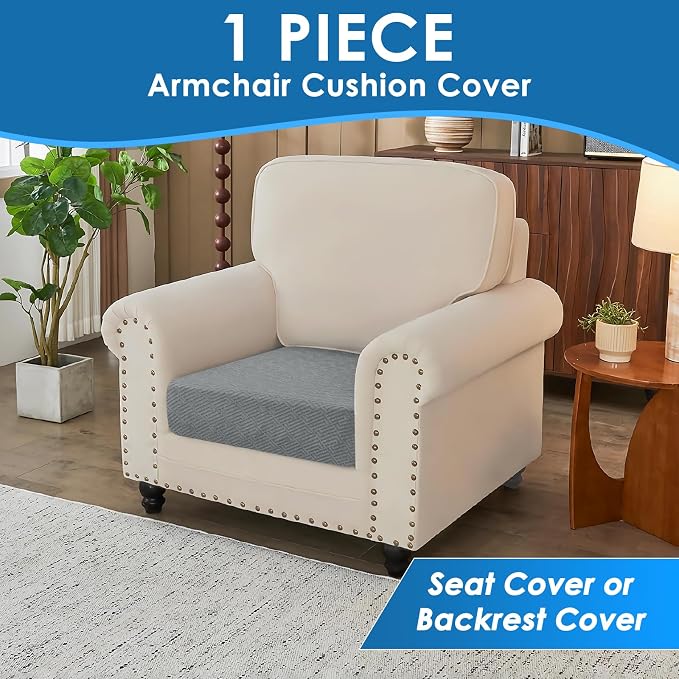 XINEAGE Couch Cushion Covers Seat Cushion Cover Thick Stretch Sofa Slipcovers 1 - Image 3
