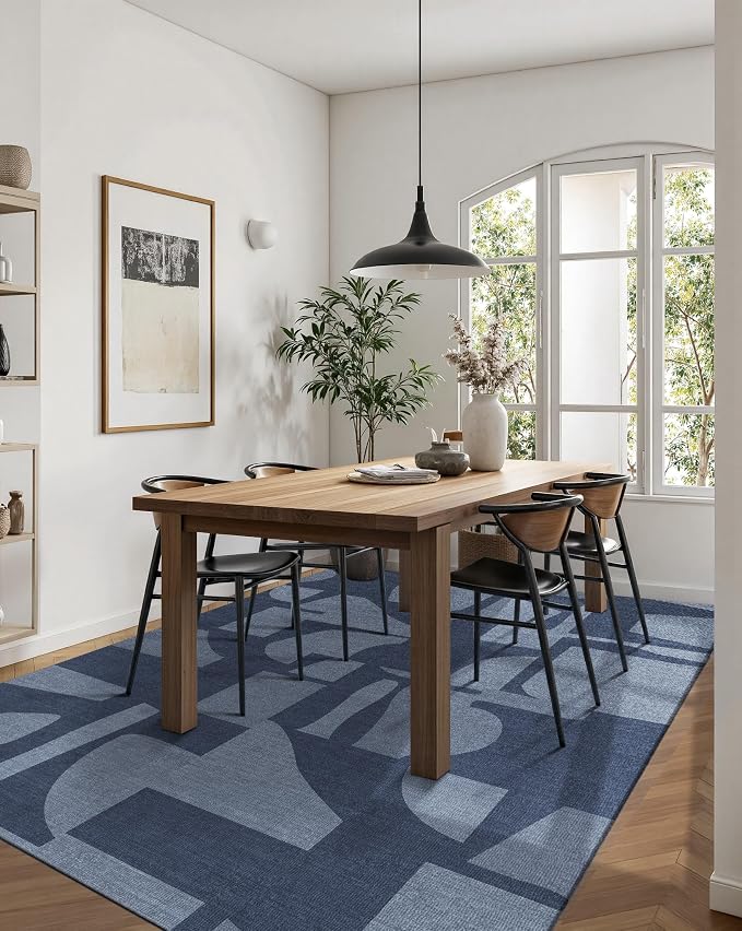Latte&Fog 5x7 Area Rugs for Living Room Bedroom, Modern Abstract Washable Rug - Image 6