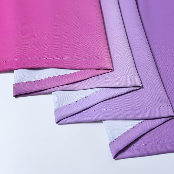 Yakamok Ombre Pink and Purple Curtains - Image 6
