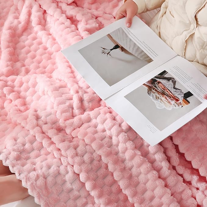 Puncuntex Pink Throw Blanket 50"×60" inches Gifts - Image 4