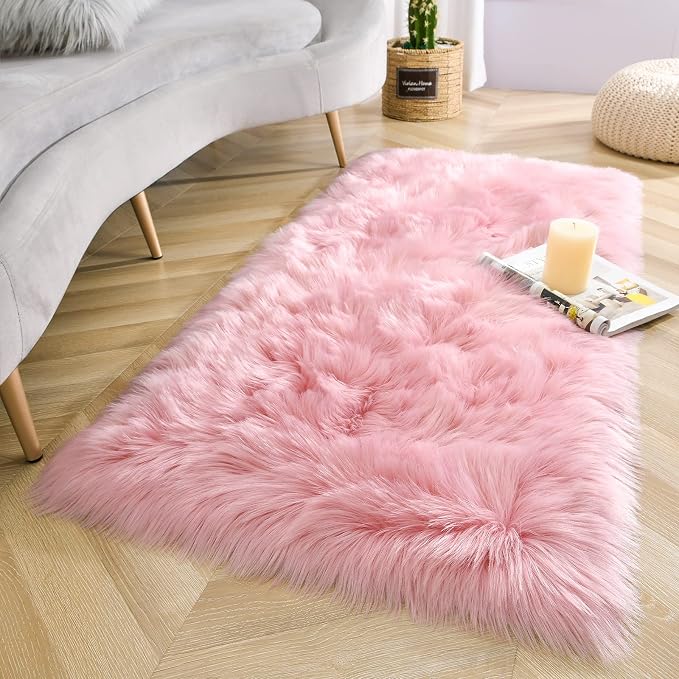 LOCHAS Soft Fluffy Faux Fur Rugs - Image 2