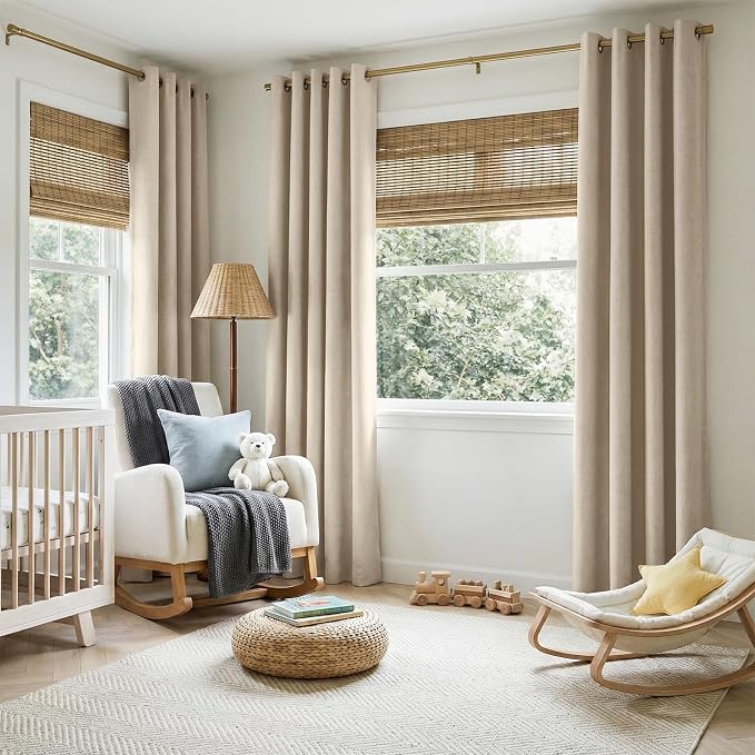 100% Blackout Shield Linen Blackout Curtains - Image 5