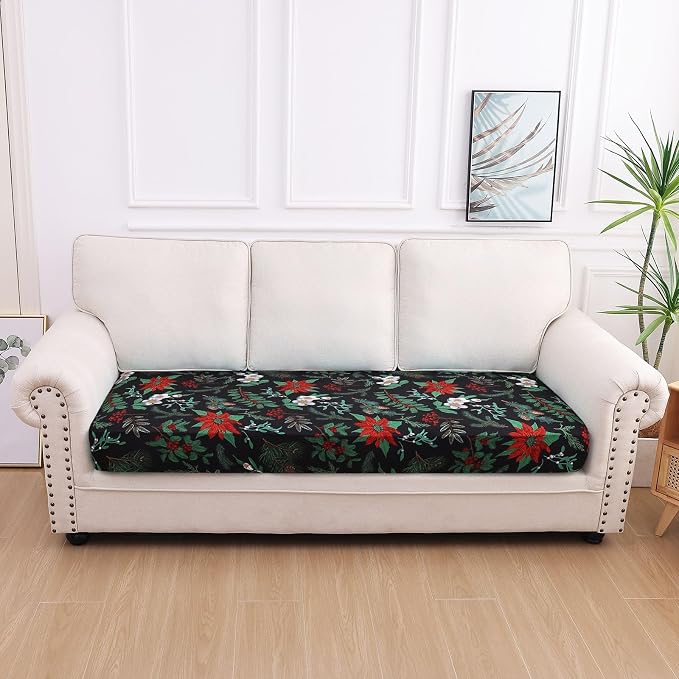 hyha Printed Couch Cushion Covers, Floral Sofa Covers Washable - Image 5