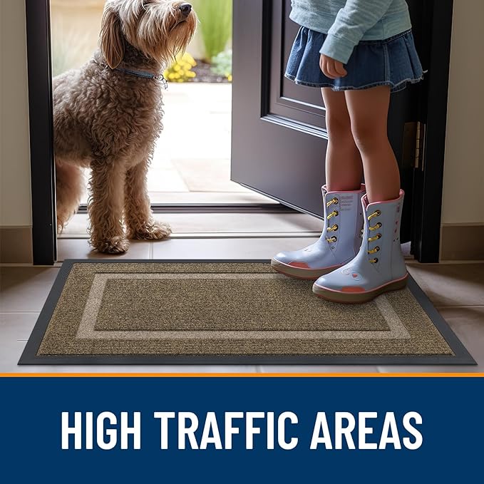 OLANLY Front Door Mat Indoor Outdoor Entrance, Waterproof All-Season, - Image 8