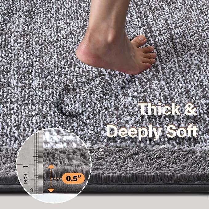 Long 2x4 Ft Runner Rug for Bathroom, Non Slip Washable Large Kitchen Rugs Bath - Image 5