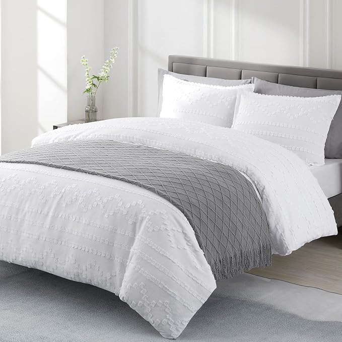 BOURINA Light Grey Throw Blanket 50 x90 Inches Throw Textured Solid Soft Sofa by BOURINA