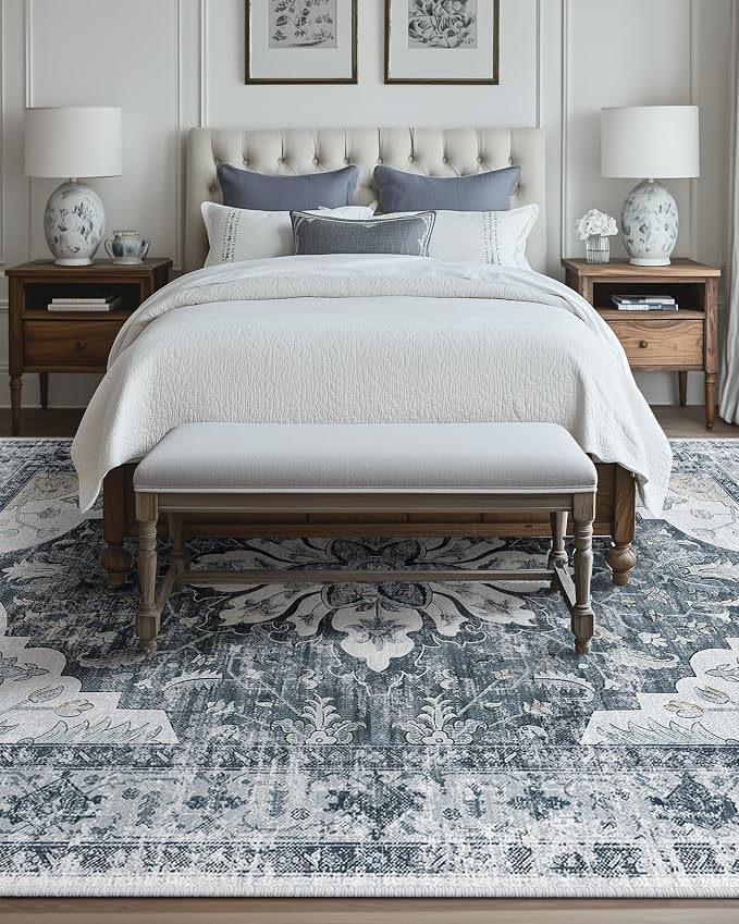 RELEANY Washable Area Rug, Large 10'x14', Water Repellent, Pet Friendly - Image 4
