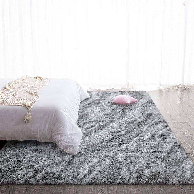 TWINNIS Super Soft Shaggy Rugs Fluffy Carpets, 4x5.9 Feet, Indoor Modern Plush - Image 5