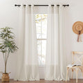 NICETOWN Flax Sheer Linen Curtains by NICETOWN