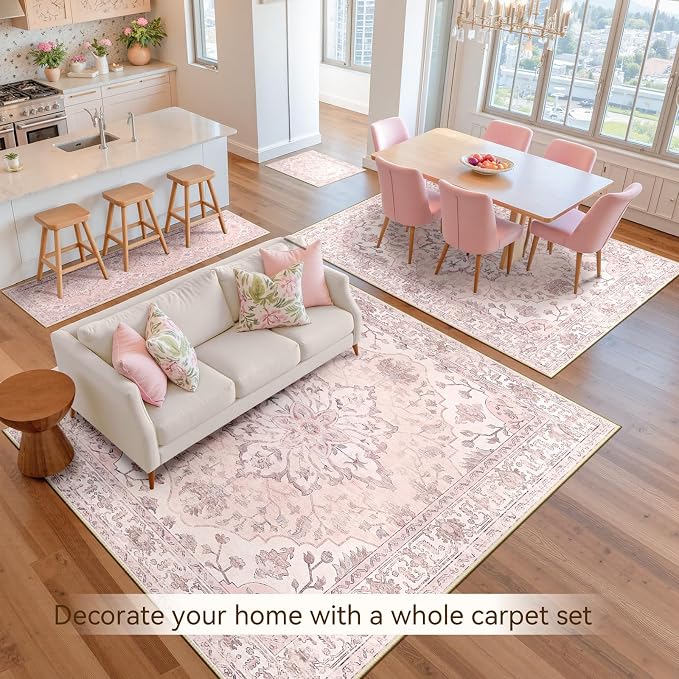 RELEANY Area Rugs 2'x6' Runner Rug Non Slip Washable - Image 9