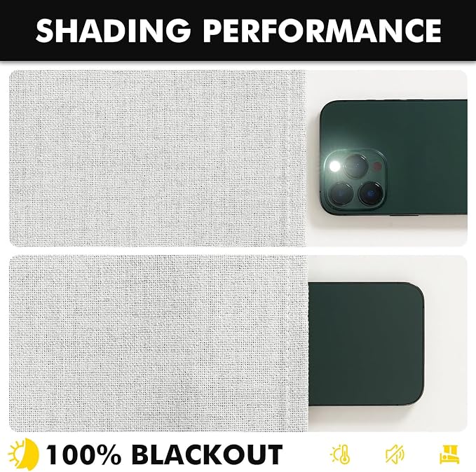MIULEE 100% Blackout Linen Curtains - Image 7
