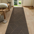 Lahome Enfys Modern Geometric Runner Rug, 2x8 Washable Rug Runners by Lahome