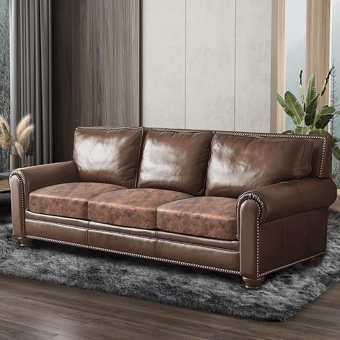 Leather Look Couch Cushion Covers Sofa Seat Slipcovers Sets Couches Furniture - Image 8