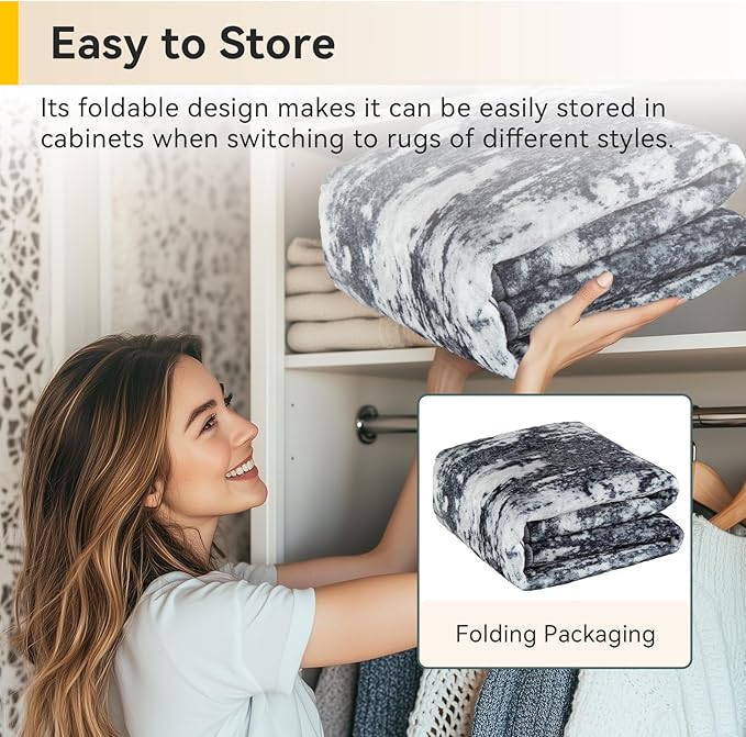 Washable Area Rugs 2'x6' Non-Slip Modern Abstract Soft - Image 9