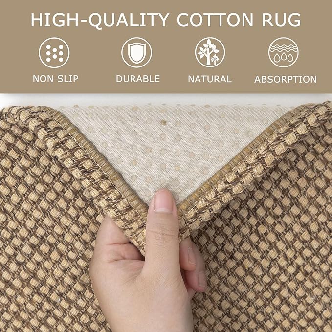 KOZYFLY Boho Runners for Hallways 2x10 ft Washable Kitchen Runner Non Slip - Image 6