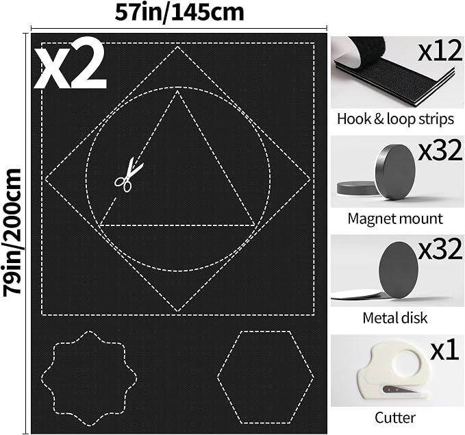 BKSAI 100% Blackout Window Cover, Portable Magnetic Black Out Curtains - Image 6