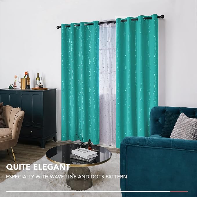 Deconovo Blackout Curtains for Sliding Door, Thermal Insulated Soundproof Drapes - Image 7