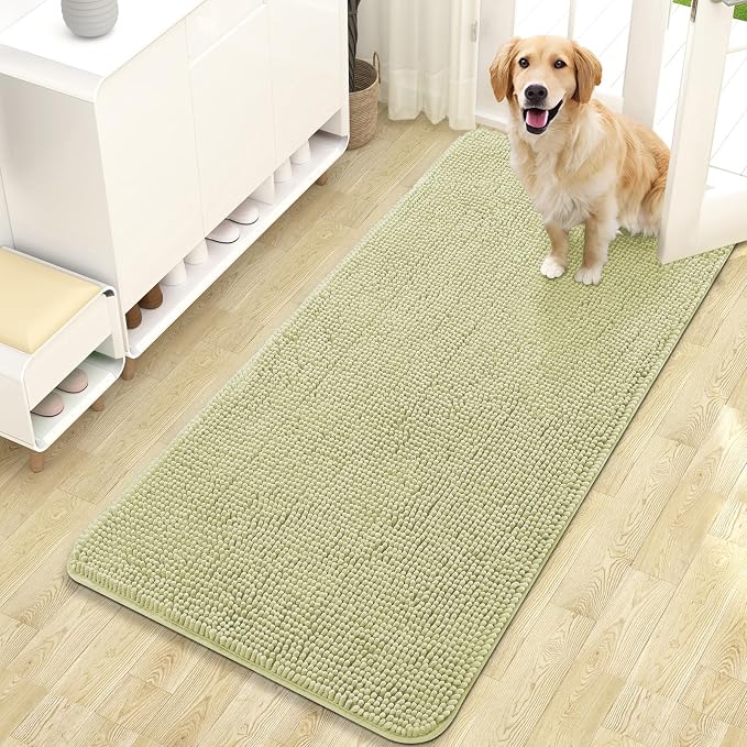 OLANLY Dog Door Mat for Muddy Paws 47x24, Absorbs Moisture and Dirt, Absorbent by OLANLY