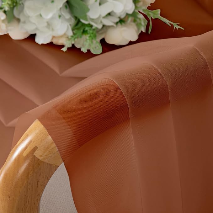 Chyhomenyc Orange Sheer Valances - Image 7