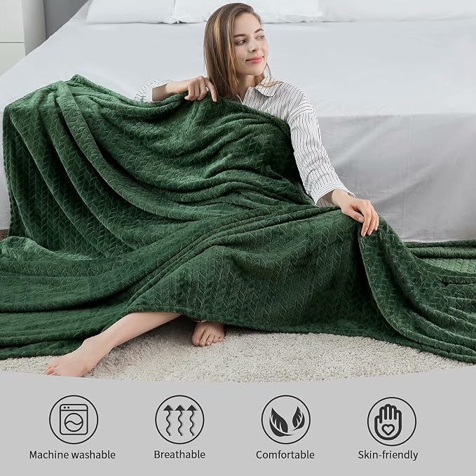 inhand Fleece Queen Blanket for Bed, Super Soft Flannel Cozy Queen Bed Blanket - Image 6