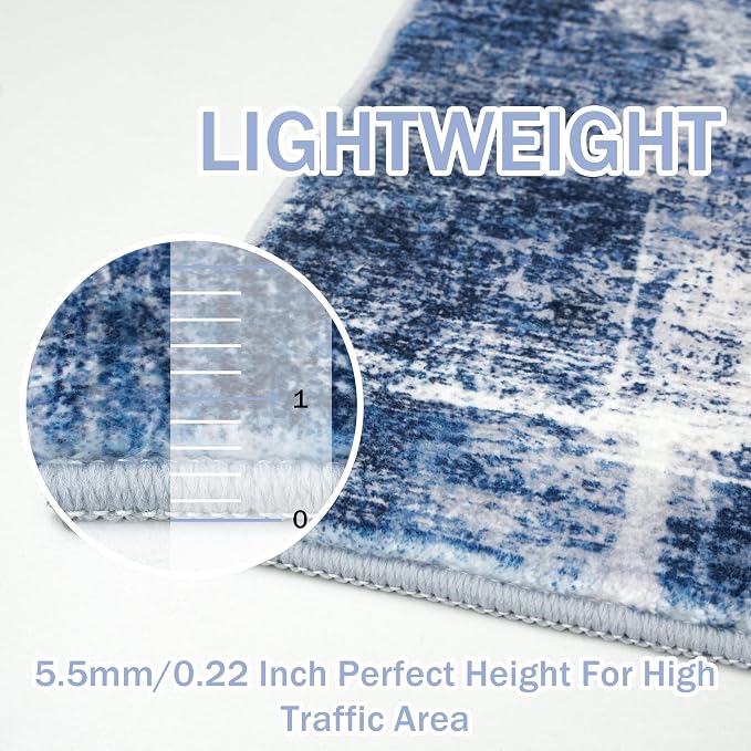 IOHOUZE Abstract Area Rugs 8x10 Ft Washable Large Rugs - Image 5
