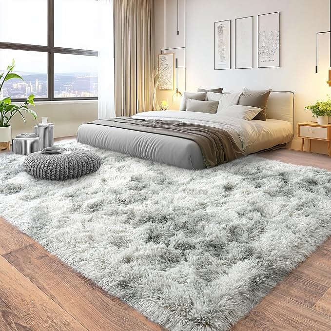 Pionblank 8x10 Rug for Living Room, Fuzzy Plush Large Area Rug, Fluffy Modern - Image 2