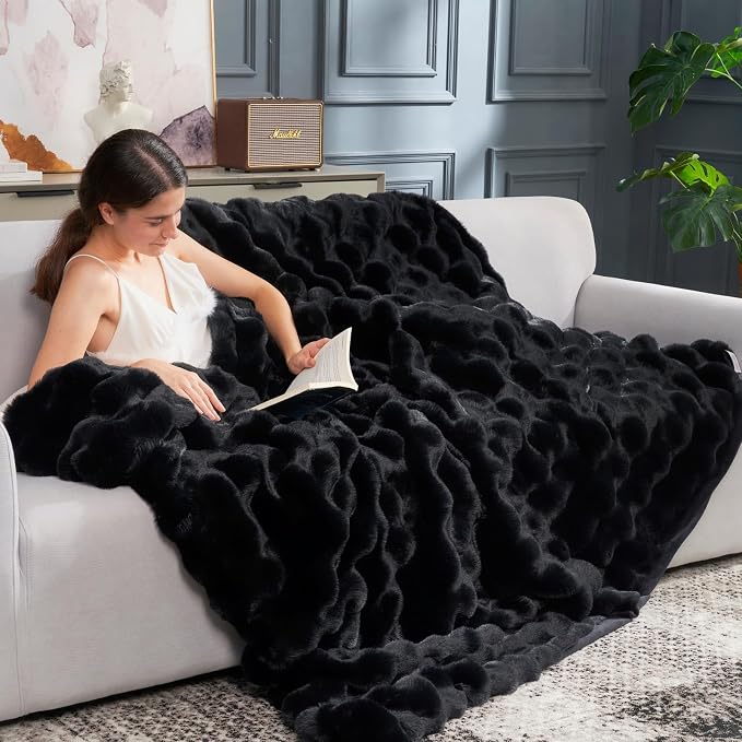 Cozy Bliss Faux Fur Throw Blanket - Image 5