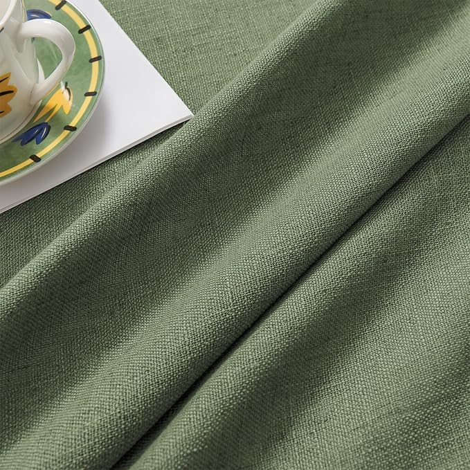 Joydeco Linen Curtains 108 Inch Length 2 Panel Sets, Light Filtering Curtains - Image 6