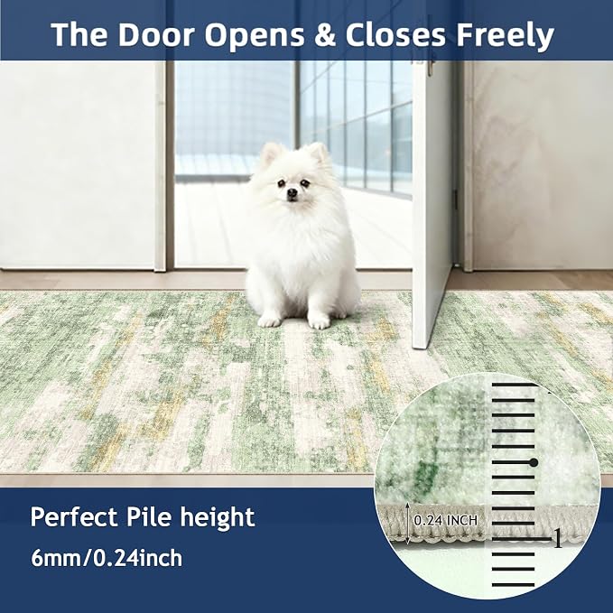3x8 Runner Rug Non Slip Washable Rugs - Image 5