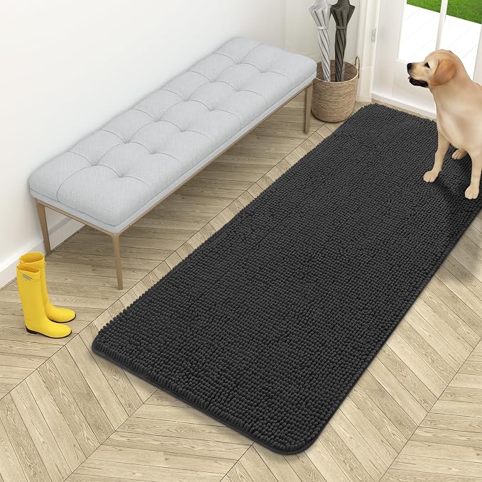 OLANLY Dog Door Mat for Muddy Paws 54x24, Absorbs Moisture and Dirt, Absorbent by OLANLY