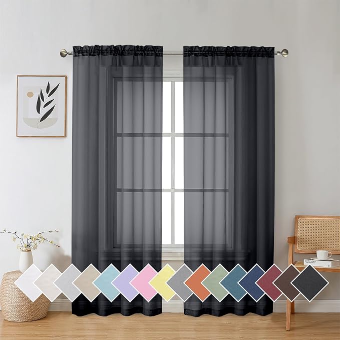 Aiyufeng Black Curtains & Drapes by Aiyufeng