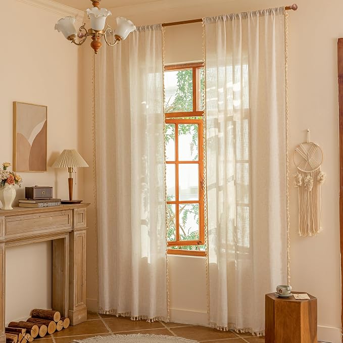 MYSKY HOME Living Room Curtains 90 Inch Length by MYSKYHOME