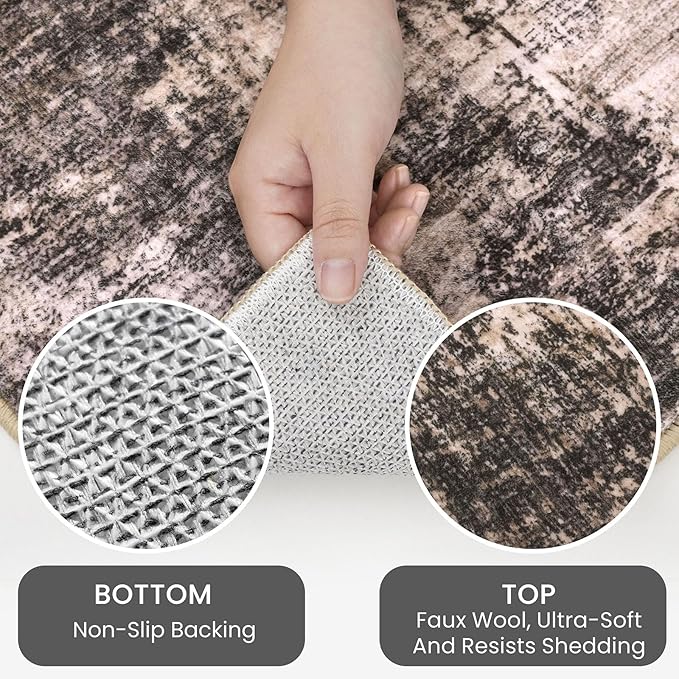 IOHOUZE Abstract Runner Rug 3x12 Ft Washable Runners - Image 3