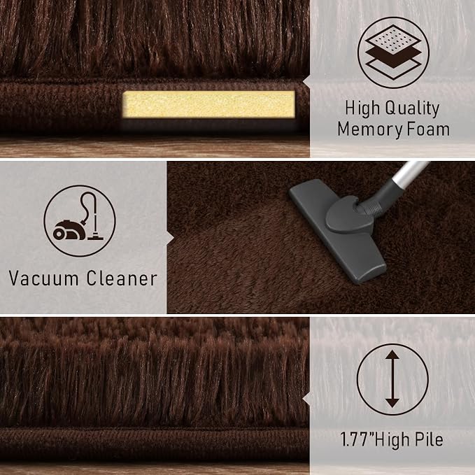 LOCHAS 2x6 Runner Rugs for Hallway, Fluffy Area Rugs for Bedroom - Image 5