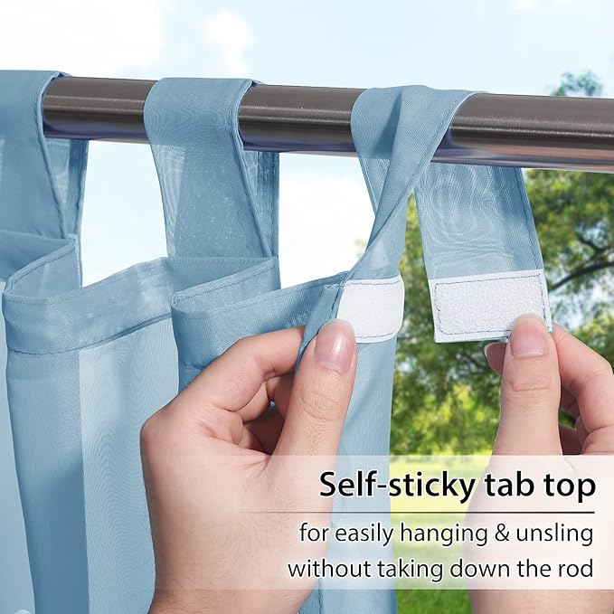 RYB HOME Outdoor Curtains Waterproof - Image 2