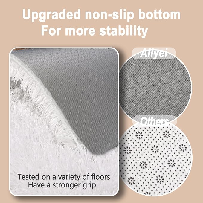 Soft Runner Rugs for Bedroom Hallways New Upgraded Non-Slip Bottom, 2 Packs 2x6 - Image 2