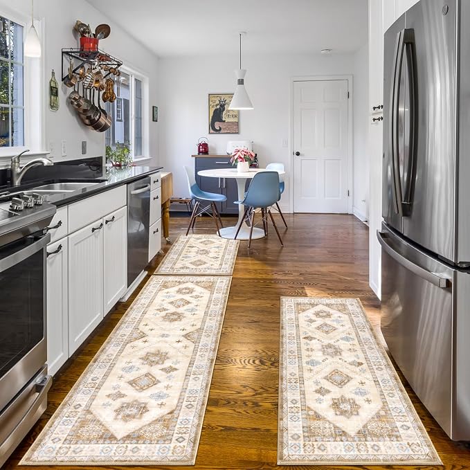 HEBE Boho Kitchen Rug Sets 3 Piece - Image 8