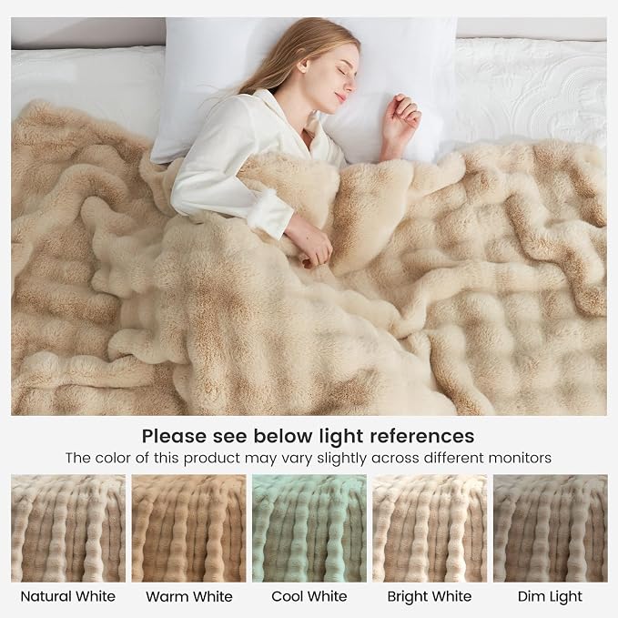 Cozy Bliss Faux Fur Throw Blanket - Image 9