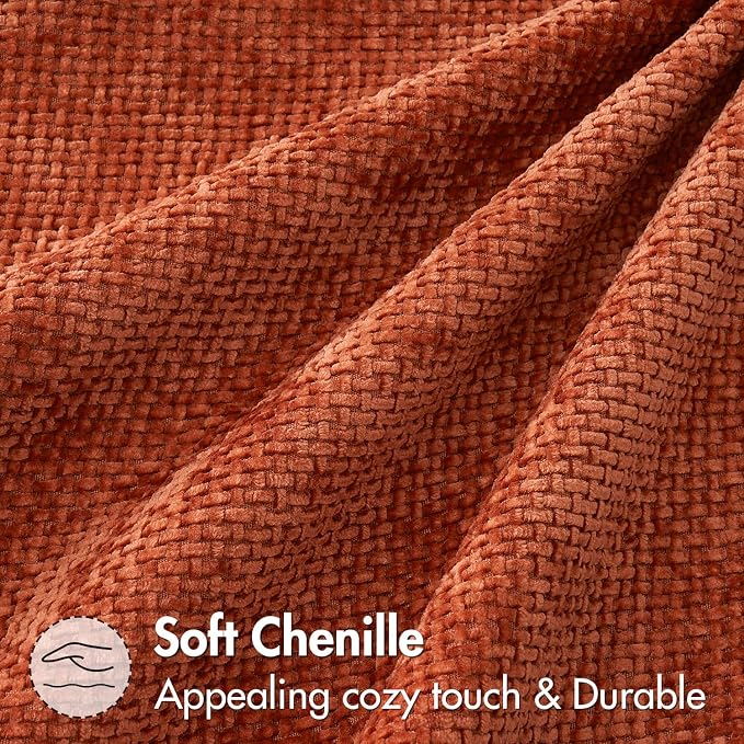 MIULEE Pack of 2 Fall Burnt Orange Decorative Pillow Covers 16x16 Inch Soft - Image 7