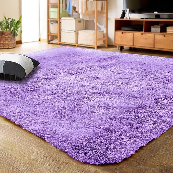 LOCHAS Ultra Soft Indoor Modern Area Rugs Fluffy Living Room Carpets by LOCHAS