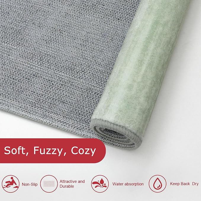 KOZYFLY Kitchen Runner Rug for Hallway Non-Slip Modern Abstract Runner Rug 2x5 - Image 6