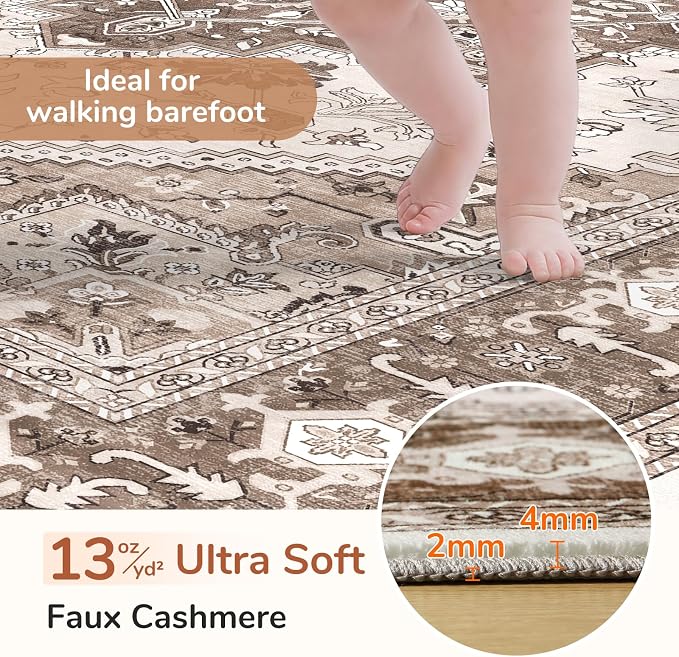 OPPODREAM Soft Area Rugs 3x5, Washable Rugs - Image 2